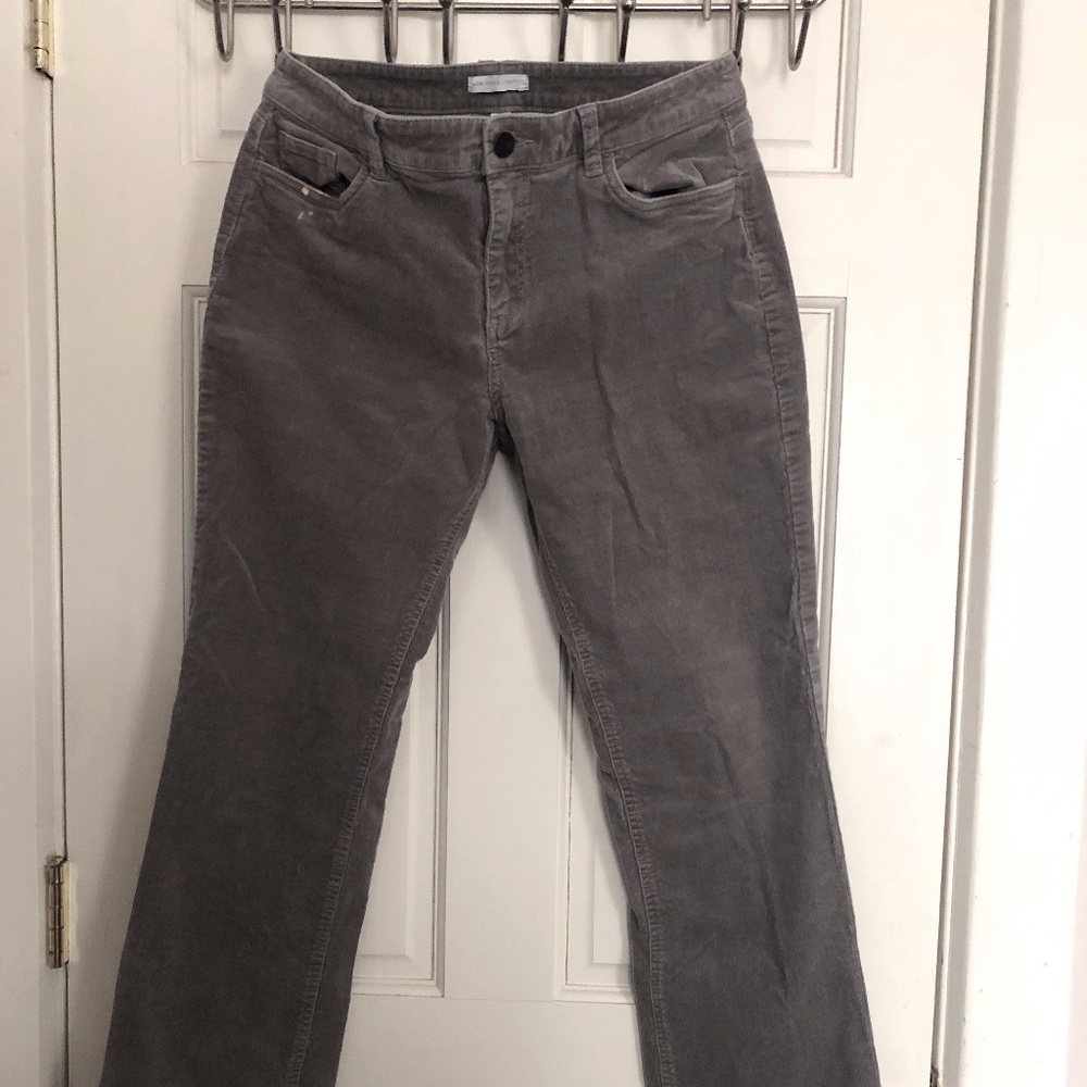 New York & Company grey corduroy boot cut pants